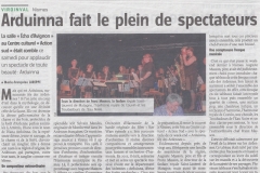 Spectacle "Arduinna" à Nismes